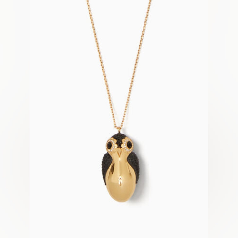 Kate Spade Dashing Beauty Penguin Pendant Necklace NWT